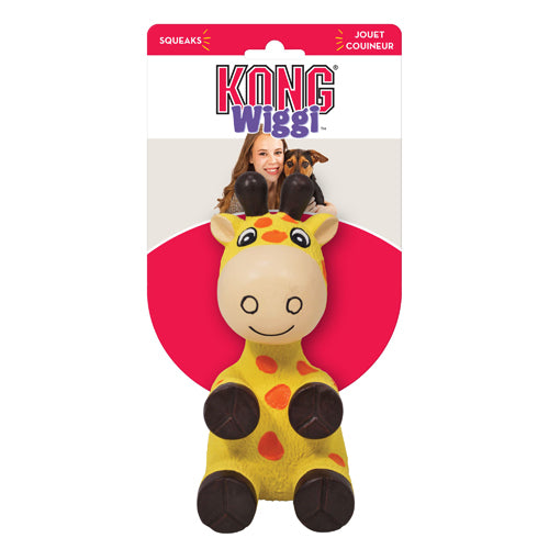 KONG Wiggi Giraffe Dog Toy 1ea/SM