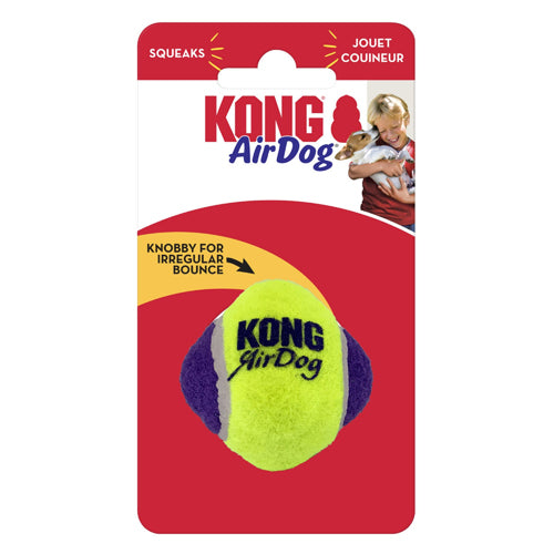 KONG Airdog Squeaker Knobby Ball Dog Toy 1ea/XS/SM