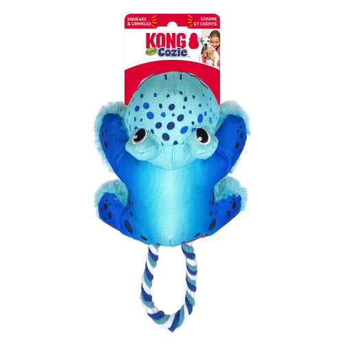 KONG Cozie Tuggz Dog Toy Frog 1ea/SM/MD