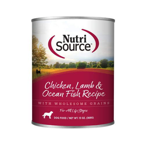 Nutrisource Dog Chicken Lamb & Ocean Fish 13Oz