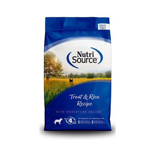 Nutrisource Dog Adult Trout & Rice 15Lb