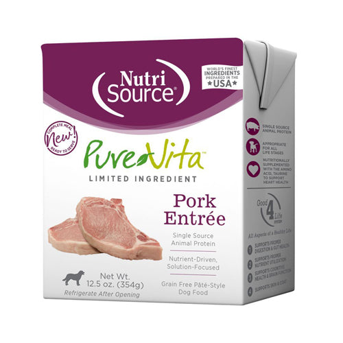 Pure Vita Dog Grain Free Pork Entrée 12.5Oz