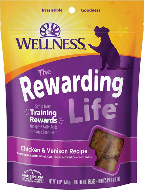 Wellness Rewarding Life Dog 6oz Chicken Venison Soft