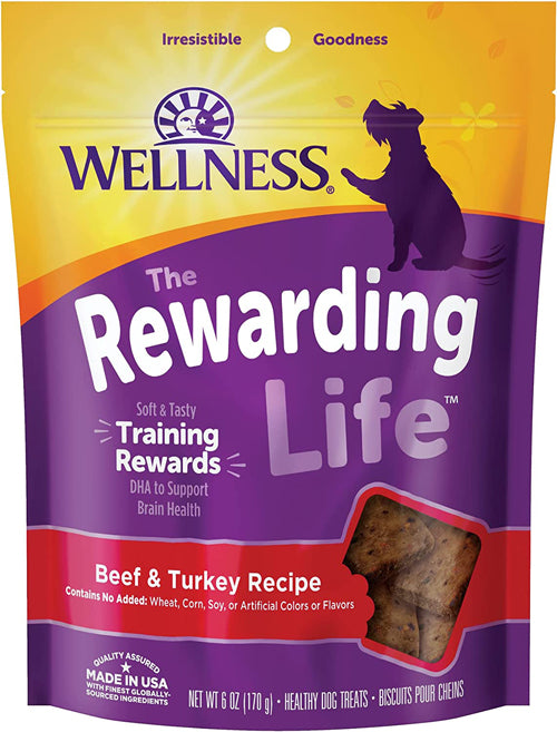 Wellness Rewarding Life Dog 6oz Beef Turkey Soft