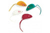Spot Colored Plush Mice Rattle and Catnip Cat Toy Assorted 4.5 in 4 Pack