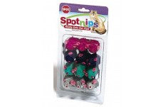 Spot Colored Plush Mice Rattle and Catnip Cat Toy Assorted 12 Pack