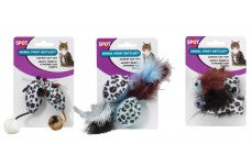 Spot Animal Print Rattle Catnip Toy Assorted 4.5 in 2 Pack