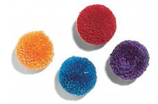 Spot Wool Pom Poms Cat Toy with Catnip Assorted 1.5 in 4 Pack