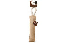 Dura-Fused Leather Retriever Dog Toy Brown; White 15 in