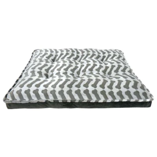 Arlee OrthoLux Bella Orthopedic Mattress Zig zag Bone Charcoal 40 x 30 x 7 Inch