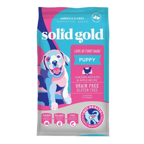 Solid Gold Puppy  Love First Bark Chicken Potato Apple 4Lb