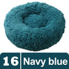 Long Plush Fluffy Pet Dog Bed Claming Dog Beds Donut round Cat Dog Bench Soft Warm Chihuahua Kennel Large Mat Pet Supplies