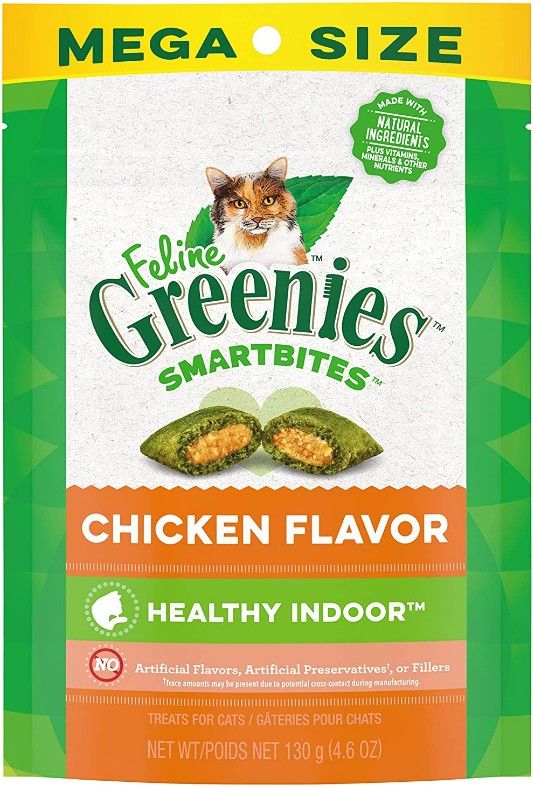 Greenies SmartBites Healthy Indoor Chicken Flavor Cat Treats