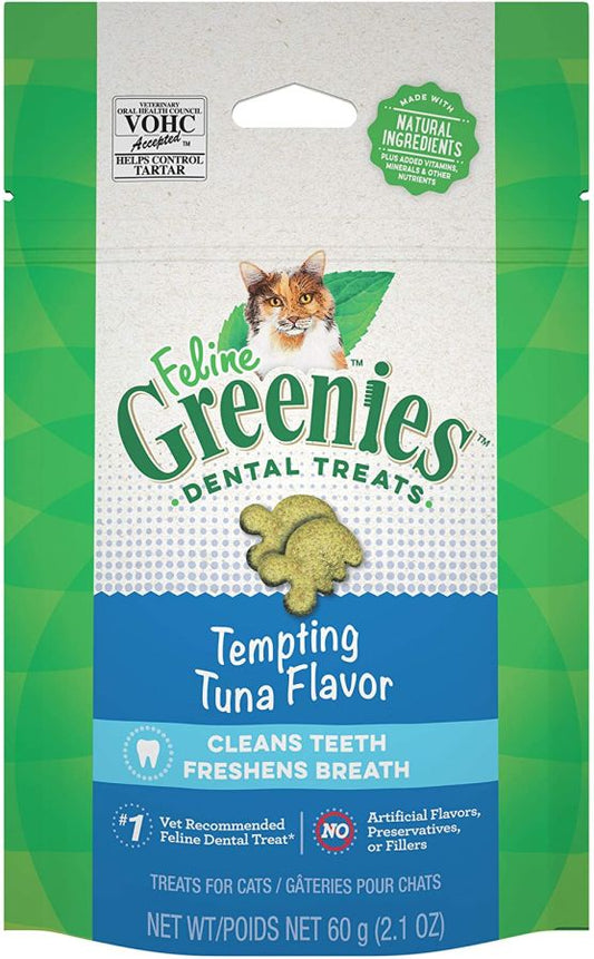 Greenies Feline Dental Treats Tempting Tuna Flavor