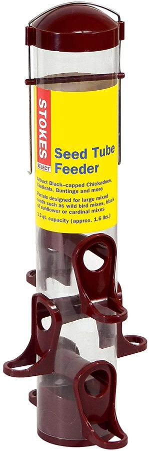 More Birds Seed Tube Songbird Feeder 15 INCH Tall