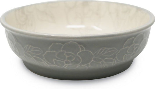 Pioneer Pet Ceramic Bowl Magnolia Medium 6.5 Inch x 2 Inch