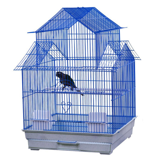 AE Cage Company House Top Bird Cage Assorted Colors