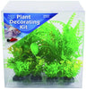 Penn Plax Aquarium Plant Decoration Kit Green