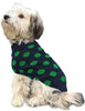 Fashion Pet Contrast Dot Dog Sweater Green
