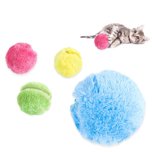 Magic Roller Ball Activation Automatic Ball Dog Cat Interactive Funny Chew Plush Electric Rolling Ball Pet Dog Cat Toy - Super-Petmart