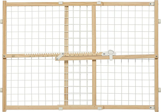 MidWest Wire Mesh Wood Presuure Mount Pet Safety Gate