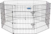 Petmate Exercise Pen Single Door with Snap Hook Design and Ground Stakes for Dogs Black