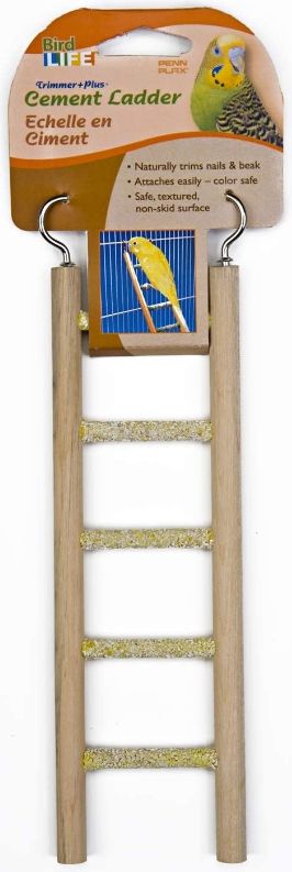 Penn Plax Trimmer Wood and Cement Ladder for Small Birds