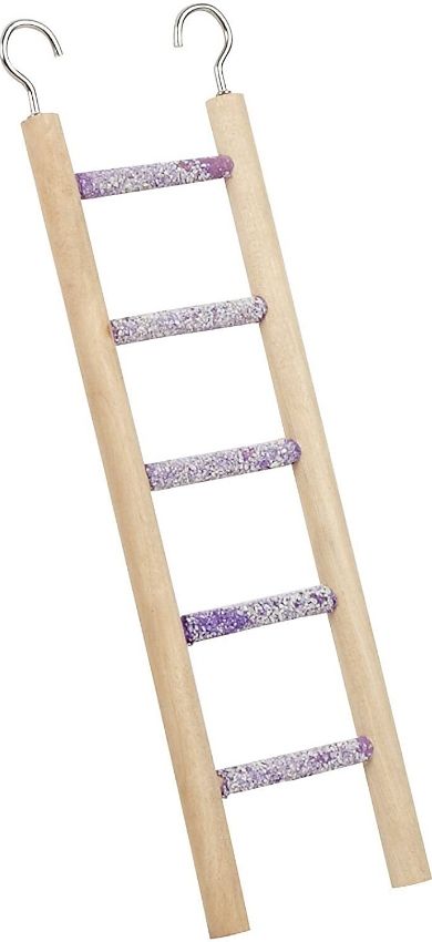 Penn Plax Trimmer Wood and Cement Ladder for Small Birds