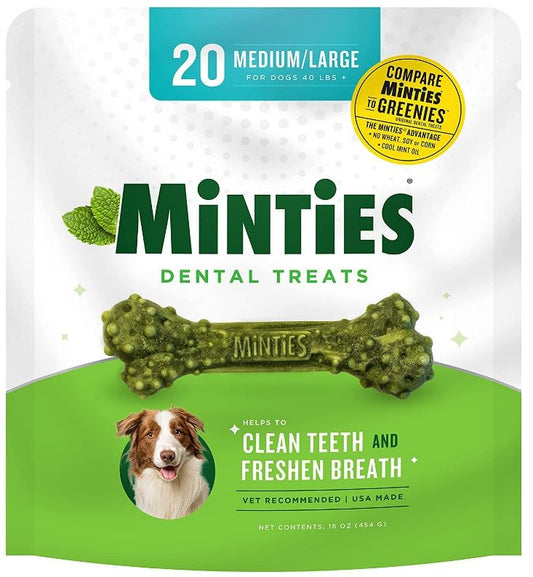 Sergeants Minties Dental Treats for Dogs Medium Large