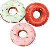 Cosmo Furbabies Latex Squeaker Donut Toy Assorted Colors