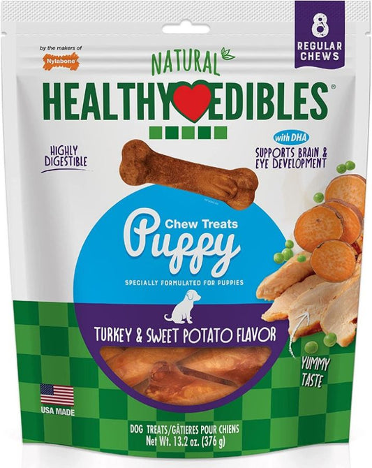 Nylabone Healthy Edibles DHA Omega-3 Puppy - Turkey & Sweet Potato Flavor