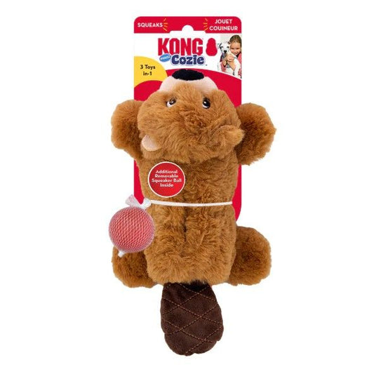 KONG Cozie Pocketz Beaver Dog Toy