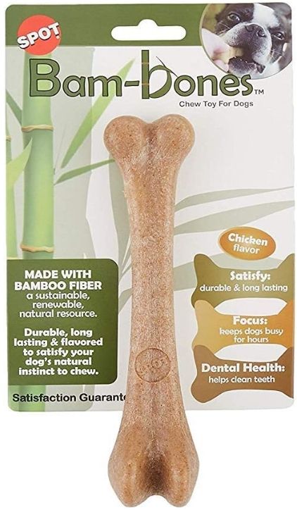 Spot Bambone Chicken Bone Dog Chew Toy Large