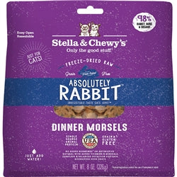 Stella and Chewys Cat Freeze-Dried Rabbit Dinner 8Oz