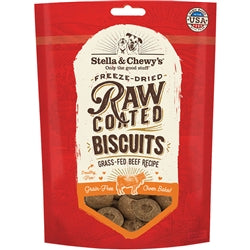 Stella and Chewys Dog Raw Coated Biscuits Beef 9Oz