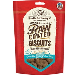 Stella and Chewys Dog Raw Coated Biscuits Lamb 9Oz