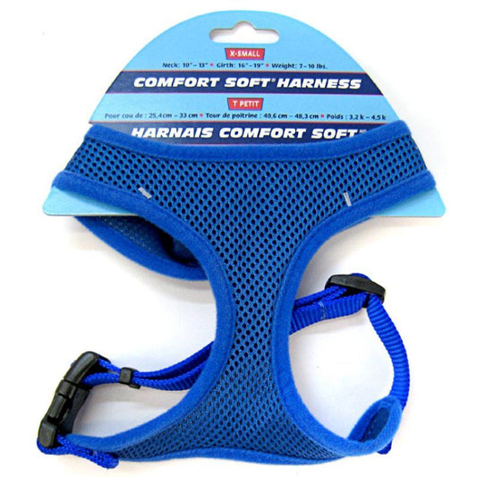 Coastal Pet Comfort Soft Adjustable Harness Blue