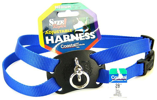 Coastal Pet Size Right Nylon Adjustable Harness Blue