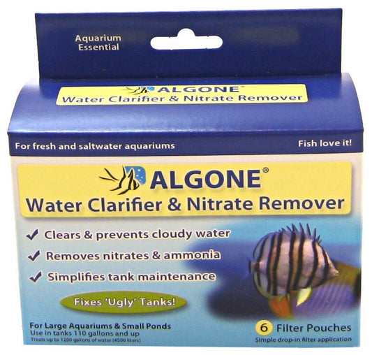 Algone Water Clarifier & Nitrate Remover for Aquariums