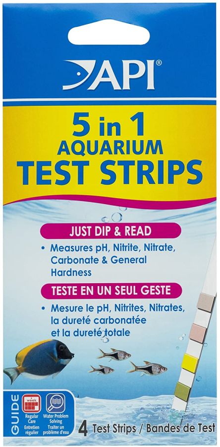 API 5 in 1 Aquarium Test Strips