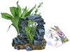 Blue Ribbon Rock Arch with Plants Ornament