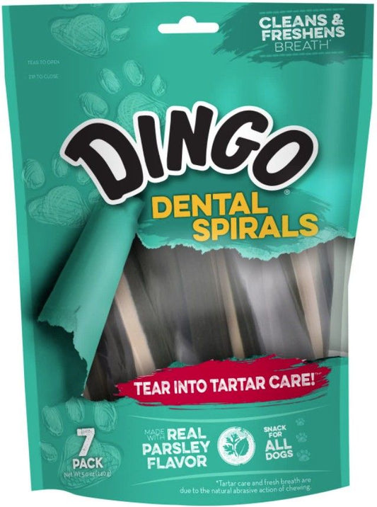 Dingo Dental Spirals Fresh Breath Dog Treats