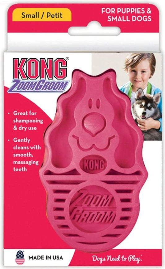 Kong ZoomGroom Dog Brush - Boysenberry