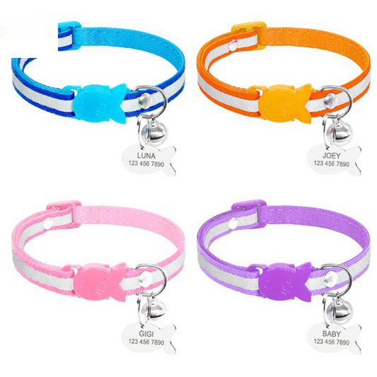 Collar Reflective Bell Adjustable Safety Buckle - Super-Petmart