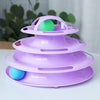 3/4 Levels Cat Toy Tower Tracks Cat Toys Interactive Cat Intelligence - Super-Petmart