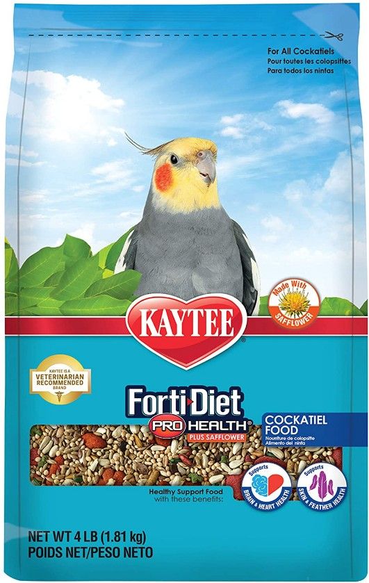 Kaytee Forti-Diet Pro Health Cockatiel Food with Safflower