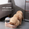 Pet Cat Dog Water Food Feeder Automatic Dispenser 1.8L Bubble Container Stainless Steel Bowl for Drinking Eating 2020 Sale