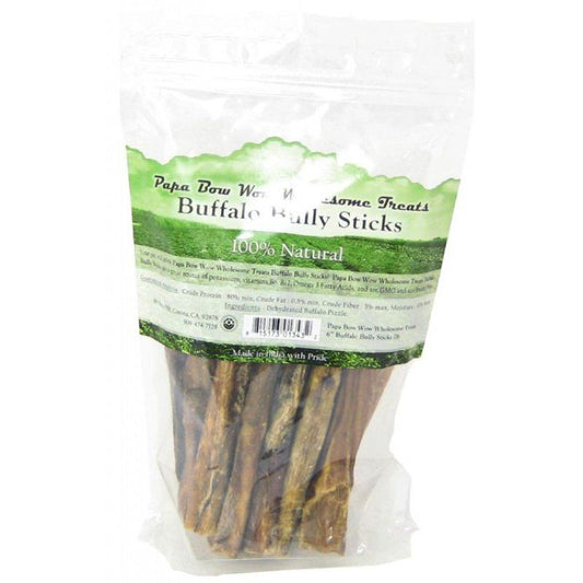 Papa Bow Wow Buffalo Bully Sticks 6 Inch Long