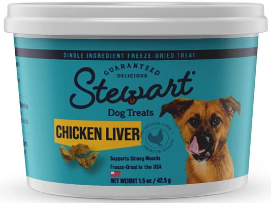 Stewart Pro-Treat 100% Freeze Dried Chicken Liver for Dogs