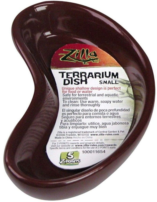 Zilla Kidney Shaped Terrarium Dish - Food or Water